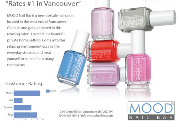 Mood Nailbar Poster Design